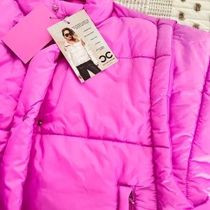Culture Couture Purple Convertible Puffer Coat SM NWT